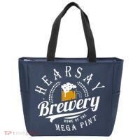 Hearsay Brewing Company Home Of The Mega Pint Tote Bag thumb 0