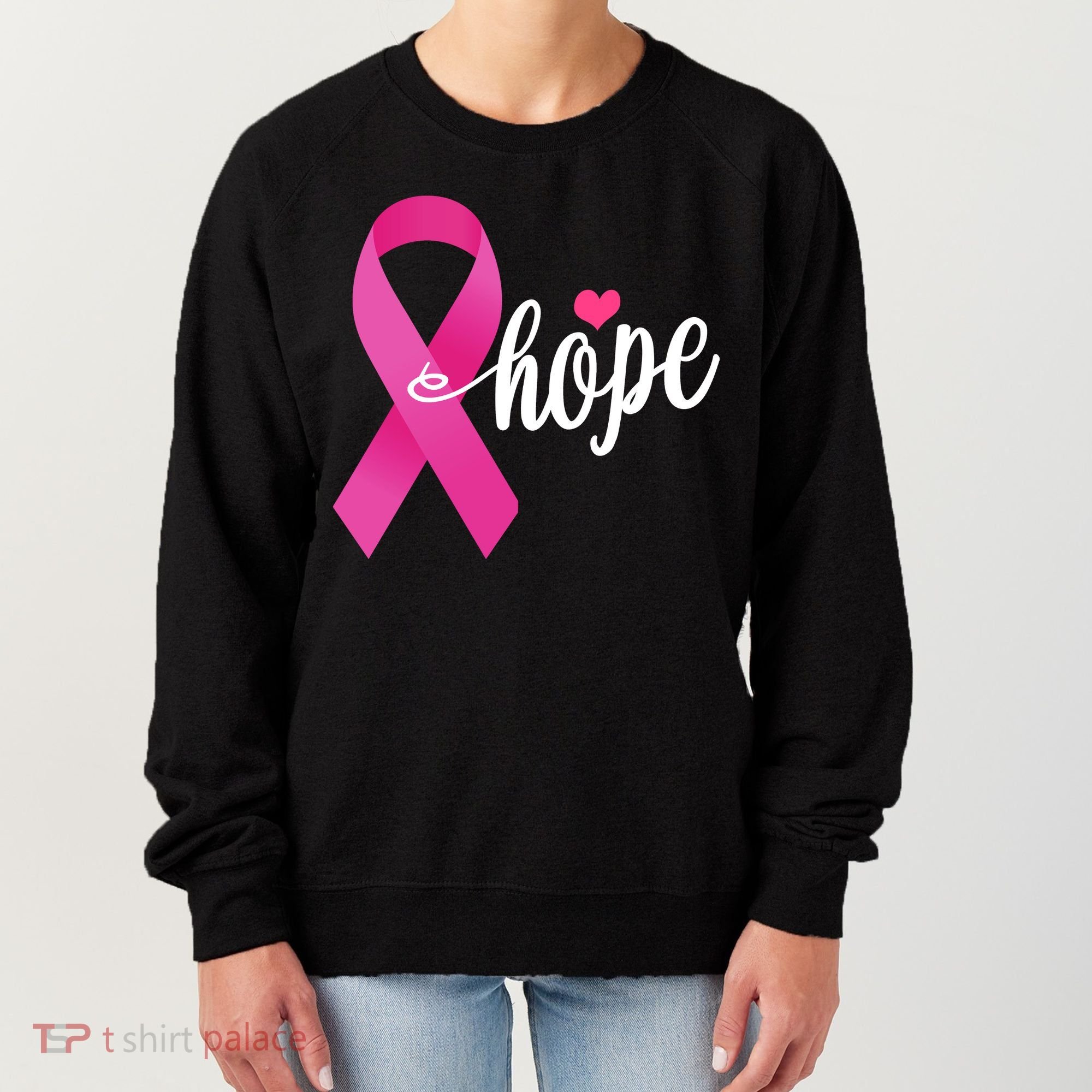Hope Breast Cancer Awareness Ribbon Women's Sweatshirt