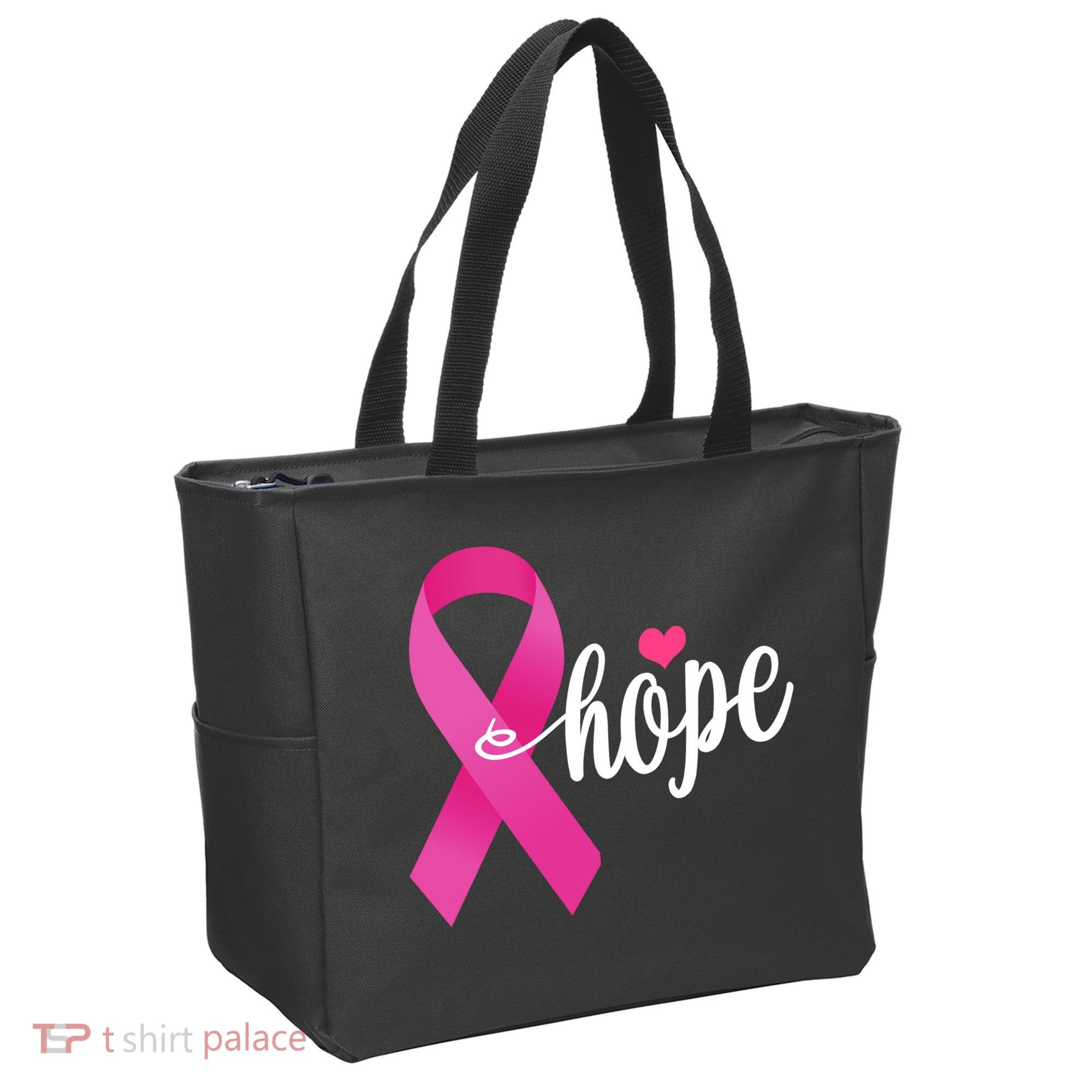 Hope Breast Cancer Awareness Ribbon Tote Bag