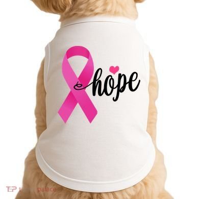 Hope Breast Cancer Awareness Ribbon Doggie Tank