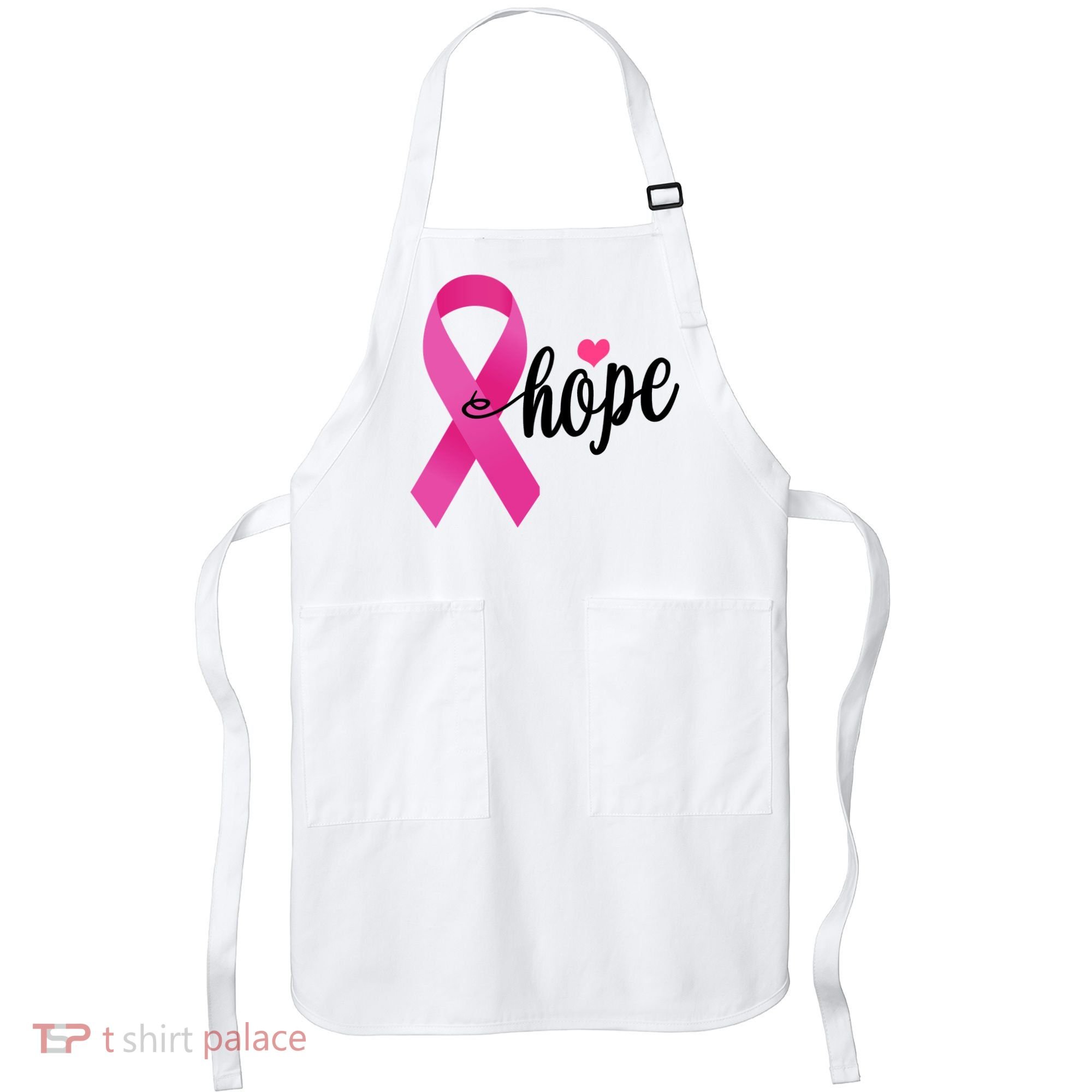 Hope Breast Cancer Awareness Ribbon Apron