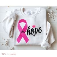 Hope Breast Cancer Awareness Ribbon Sweatshirt thumb 2