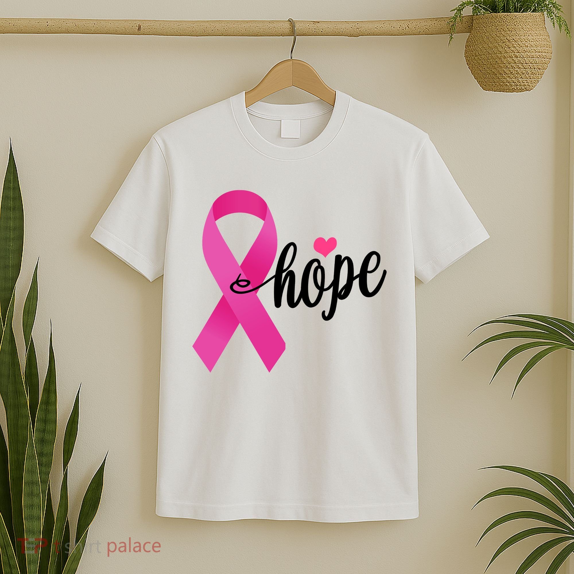 Hope Breast Cancer Awareness Ribbon T-Shirt