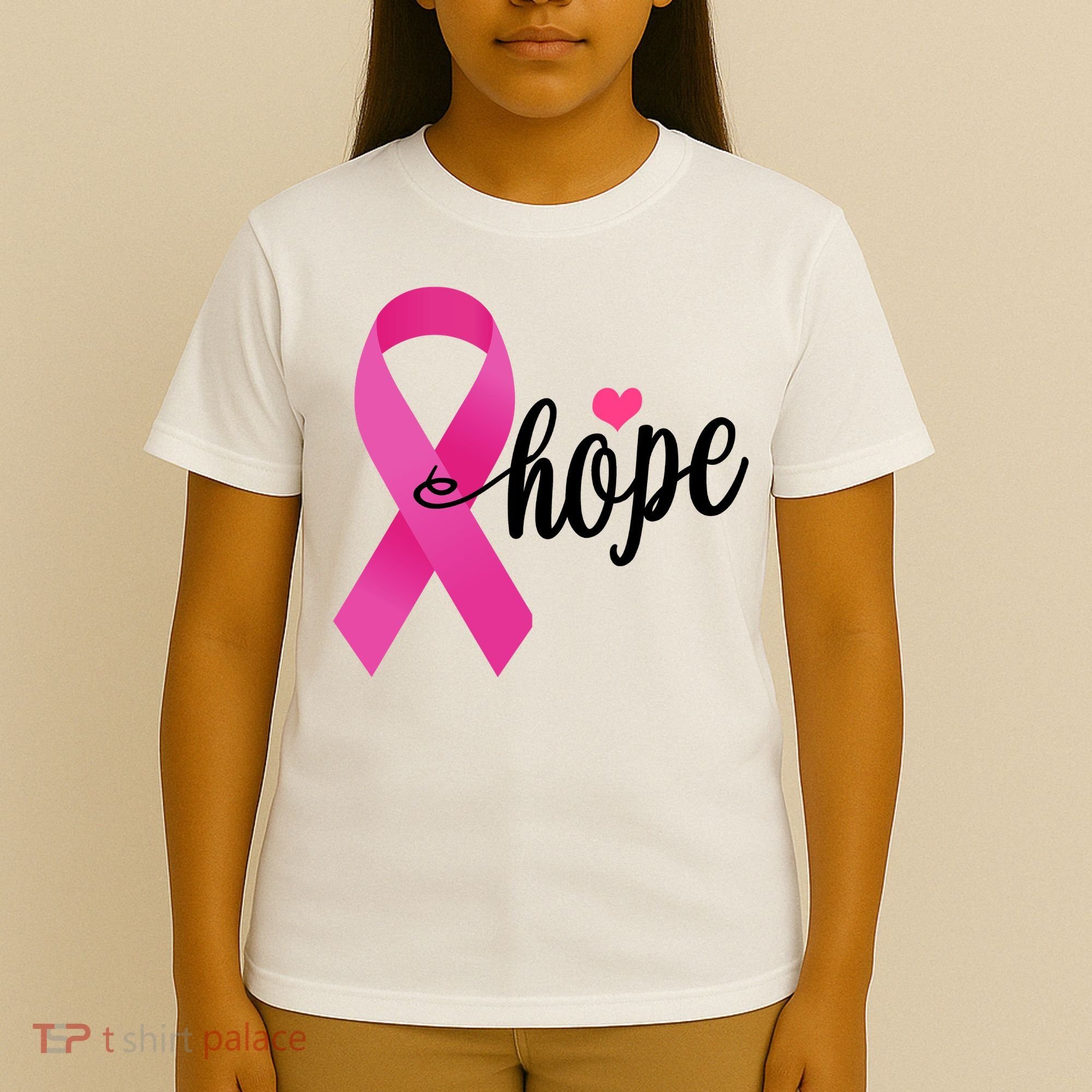 Hope Breast Cancer Awareness Ribbon T-Shirt
