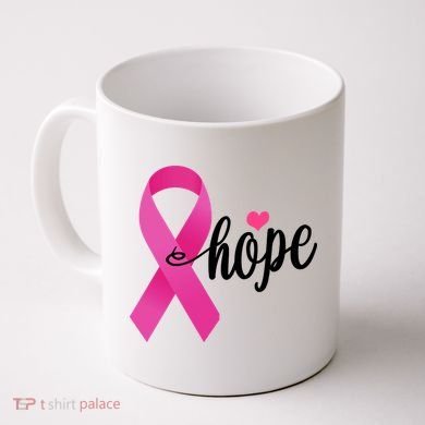 Hope Breast Cancer Awareness Ribbon Coffee Mug