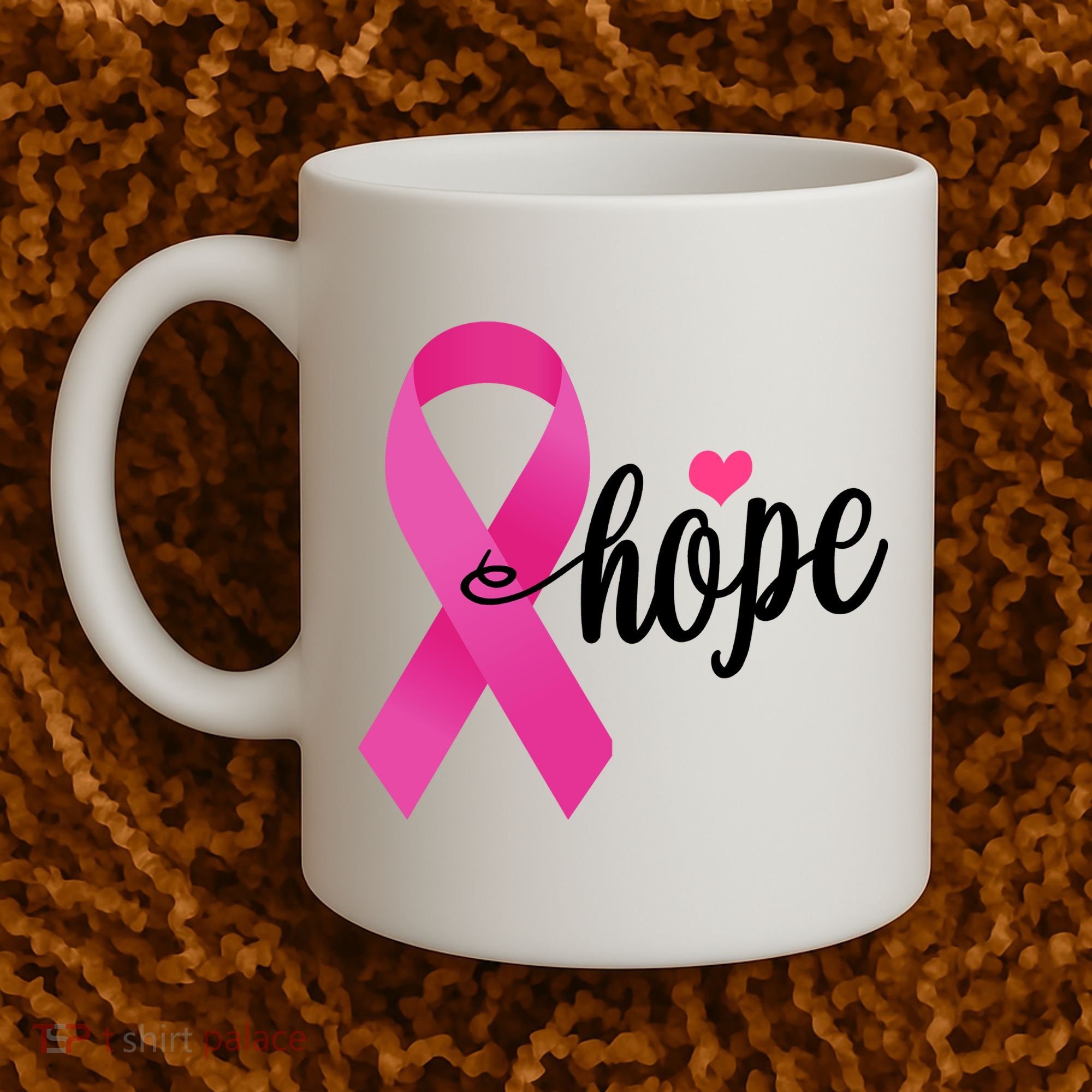 Hope Breast Cancer Awareness Ribbon Coffee Mug