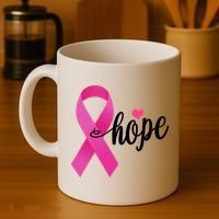 Hope Breast Cancer Awareness Ribbon Coffee Mug thumb 4