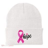 Hope Breast Cancer Awareness Ribbon Beanie thumb 0