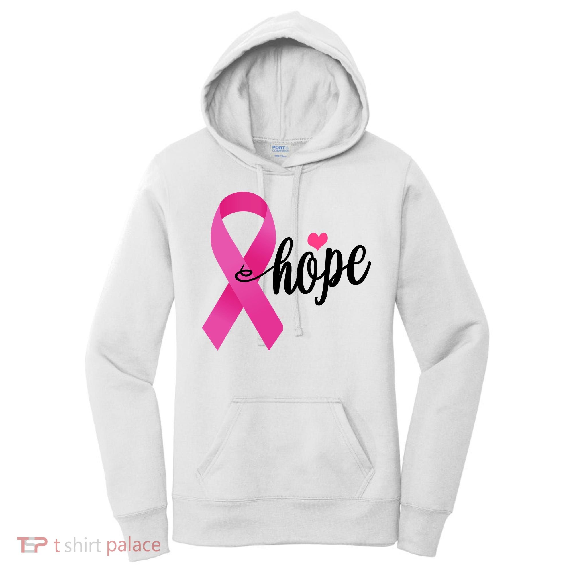 Hope Breast Cancer Awareness Ribbon Women's Hoodie