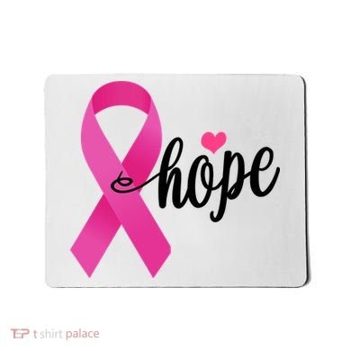 Hope Breast Cancer Awareness Ribbon Mousepad