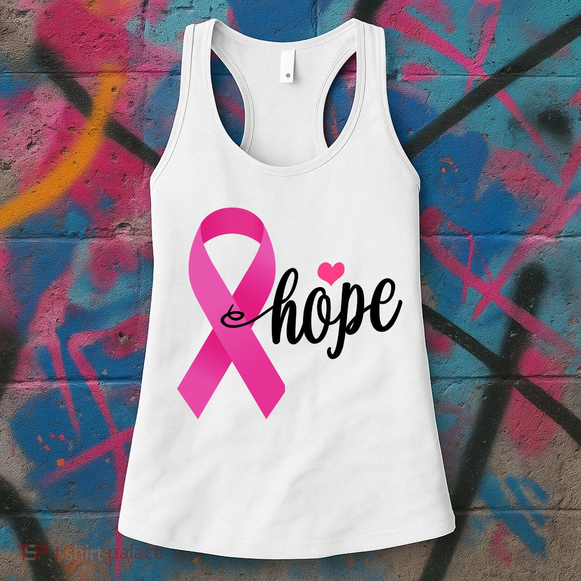 Hope Breast Cancer Awareness Ribbon Women's Tank Top