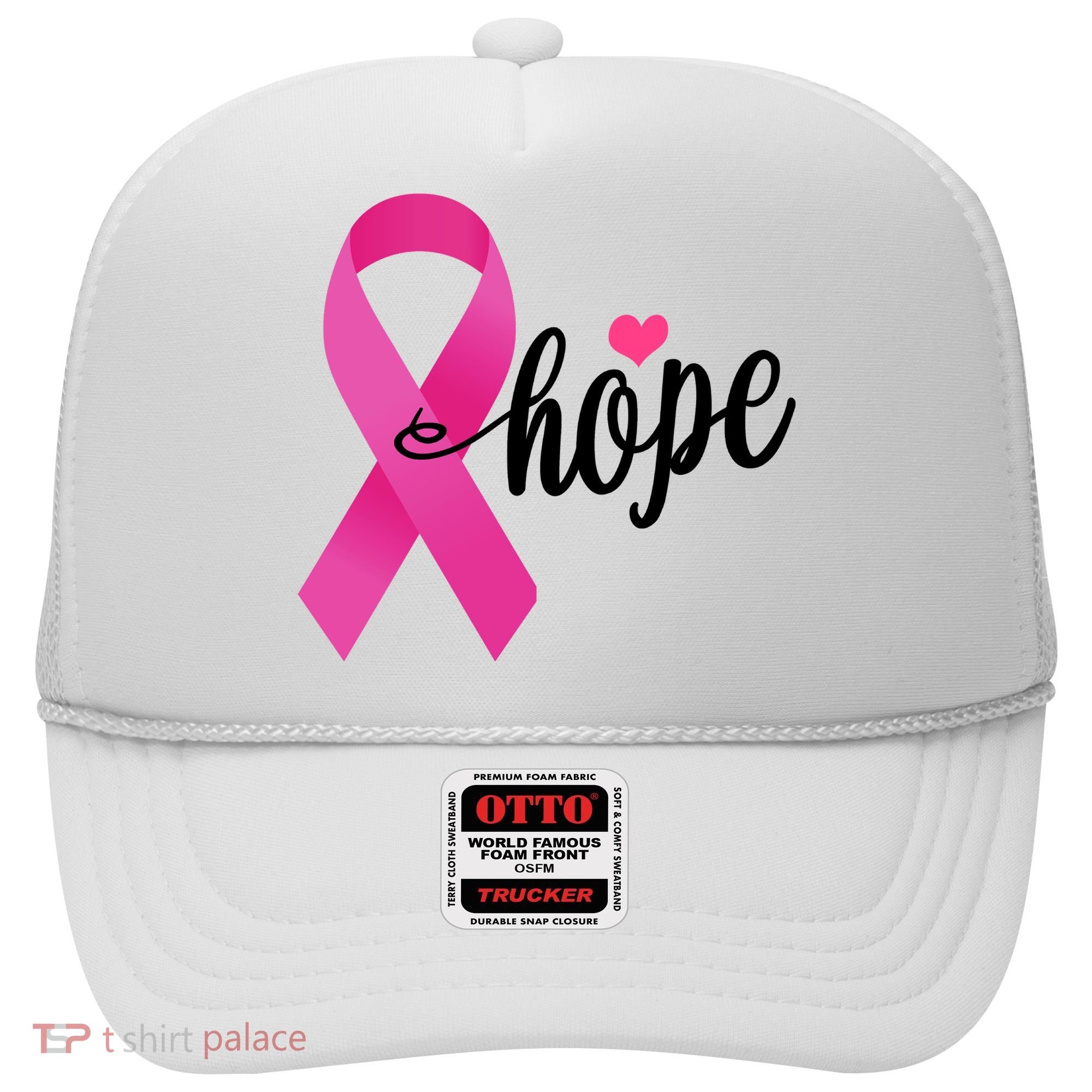 Hope Breast Cancer Awareness Ribbon Hat