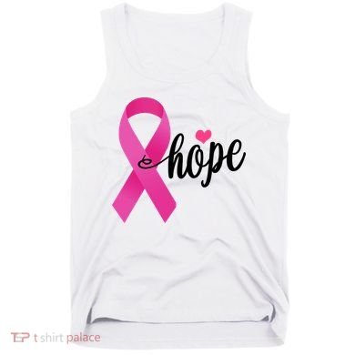 Hope Breast Cancer Awareness Ribbon Tank Top