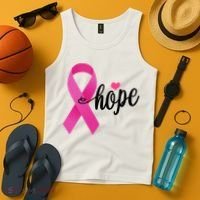 Hope Breast Cancer Awareness Ribbon Tank Top thumb 4