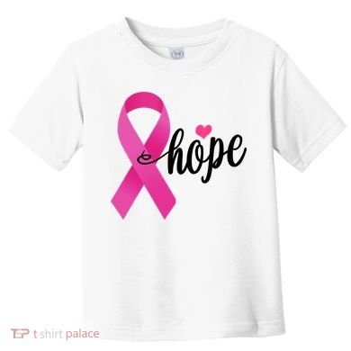 Hope Breast Cancer Awareness Ribbon Toddler T-Shirt