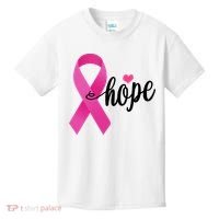 Hope Breast Cancer Awareness Ribbon Kids T-Shirt thumb 0