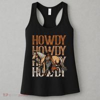 Howdy Black Cowgirl Country Western Rodeo Melanin Texas Women's Tank Top thumb 3