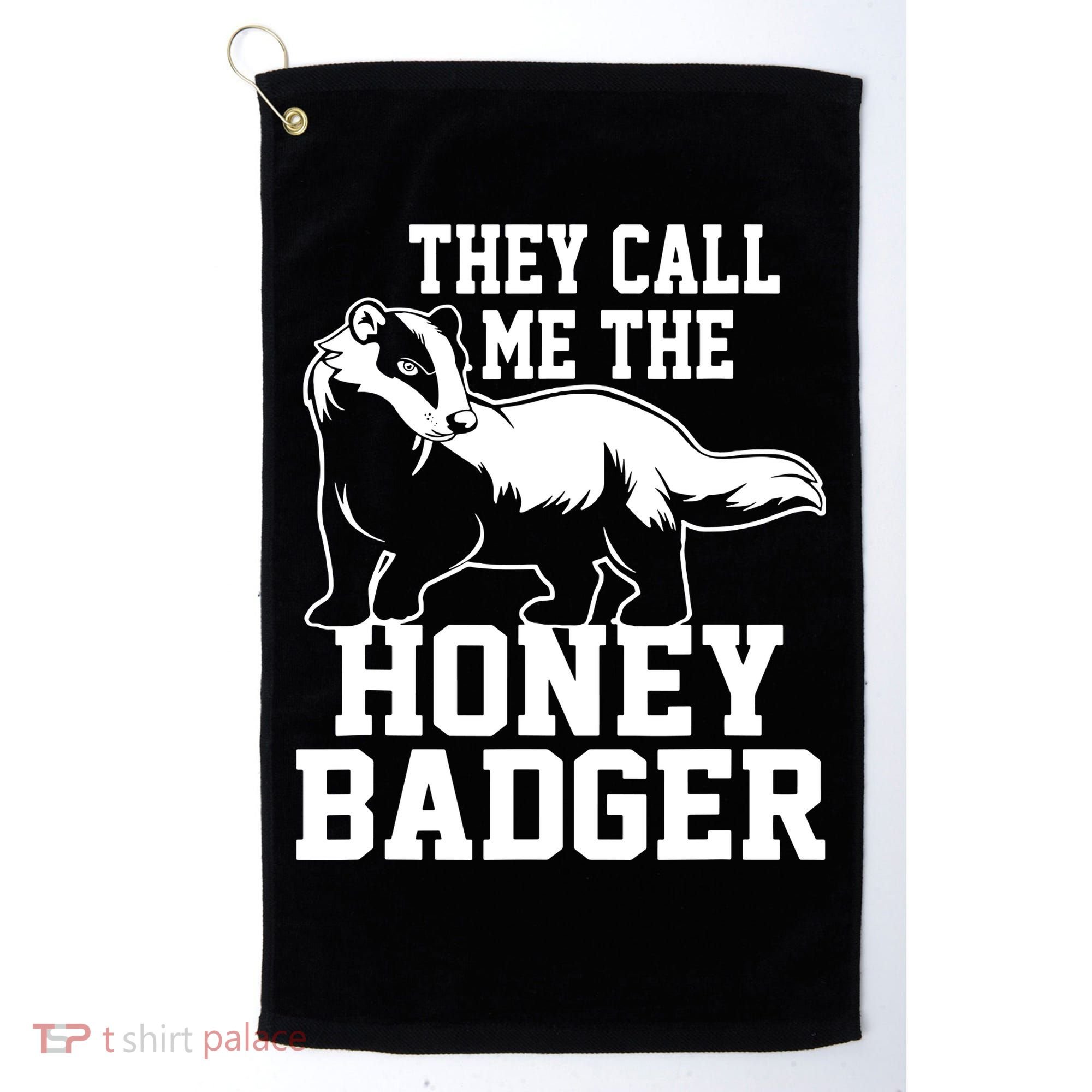 Honey Badger Dont Team Marten Golf Towel
