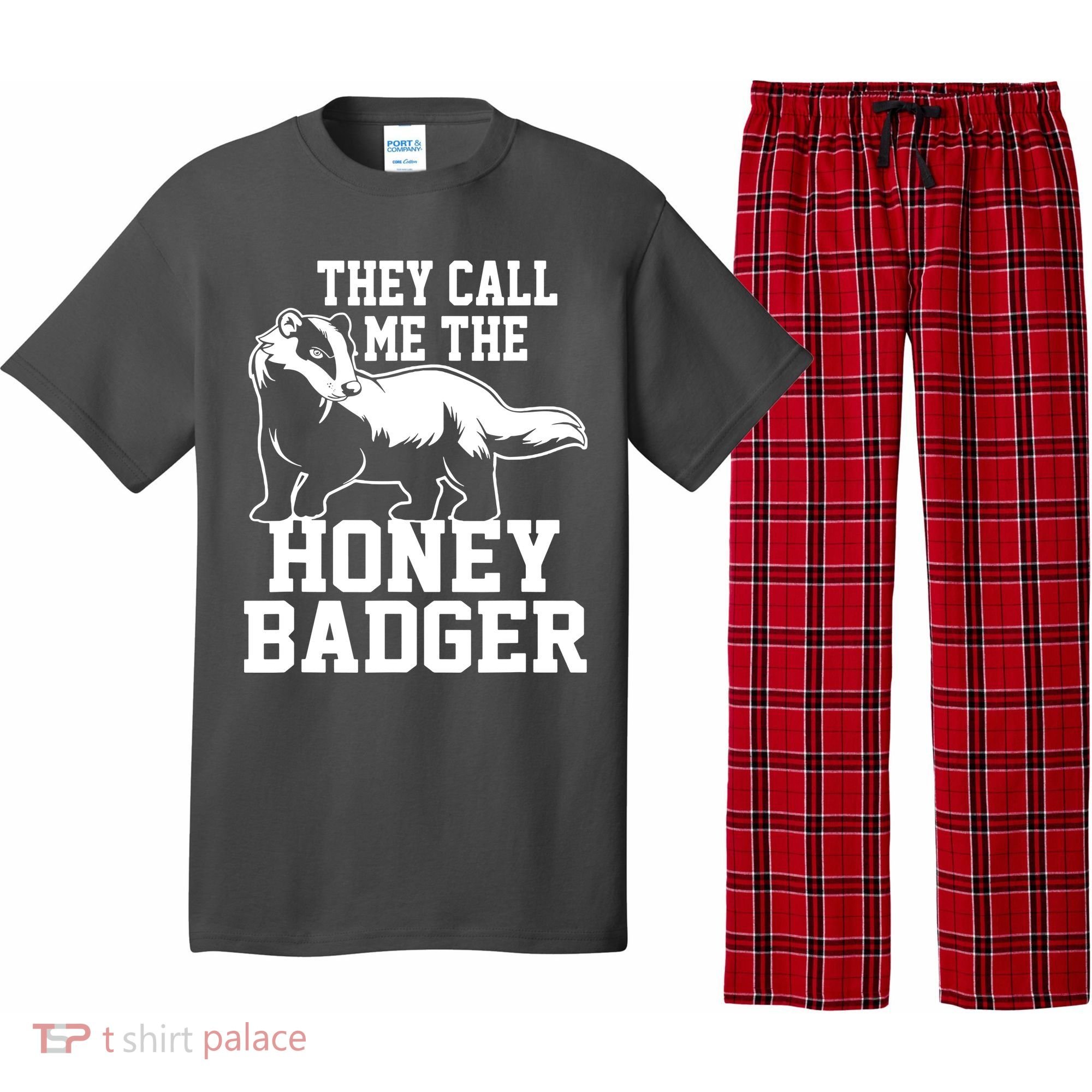 Honey Badger Dont Team Marten Pajama Set