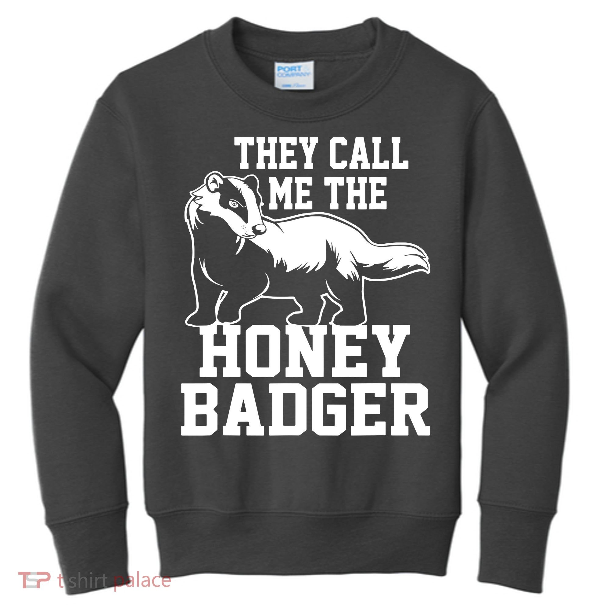 Honey Badger Dont Team Marten Kids Sweatshirt