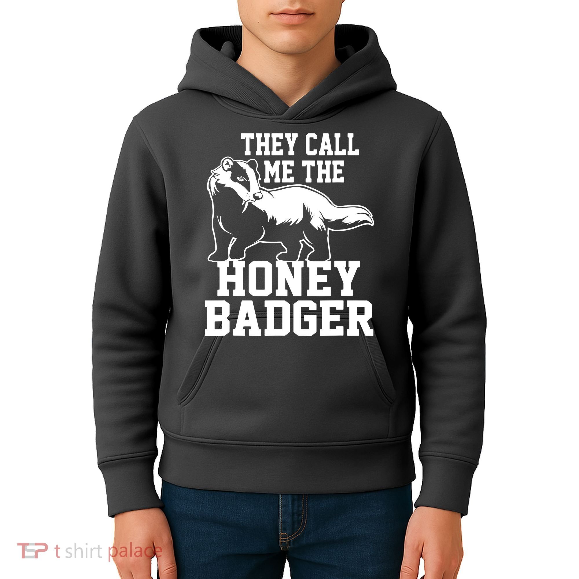 Honey Badger Dont Team Marten Kids Hoodie