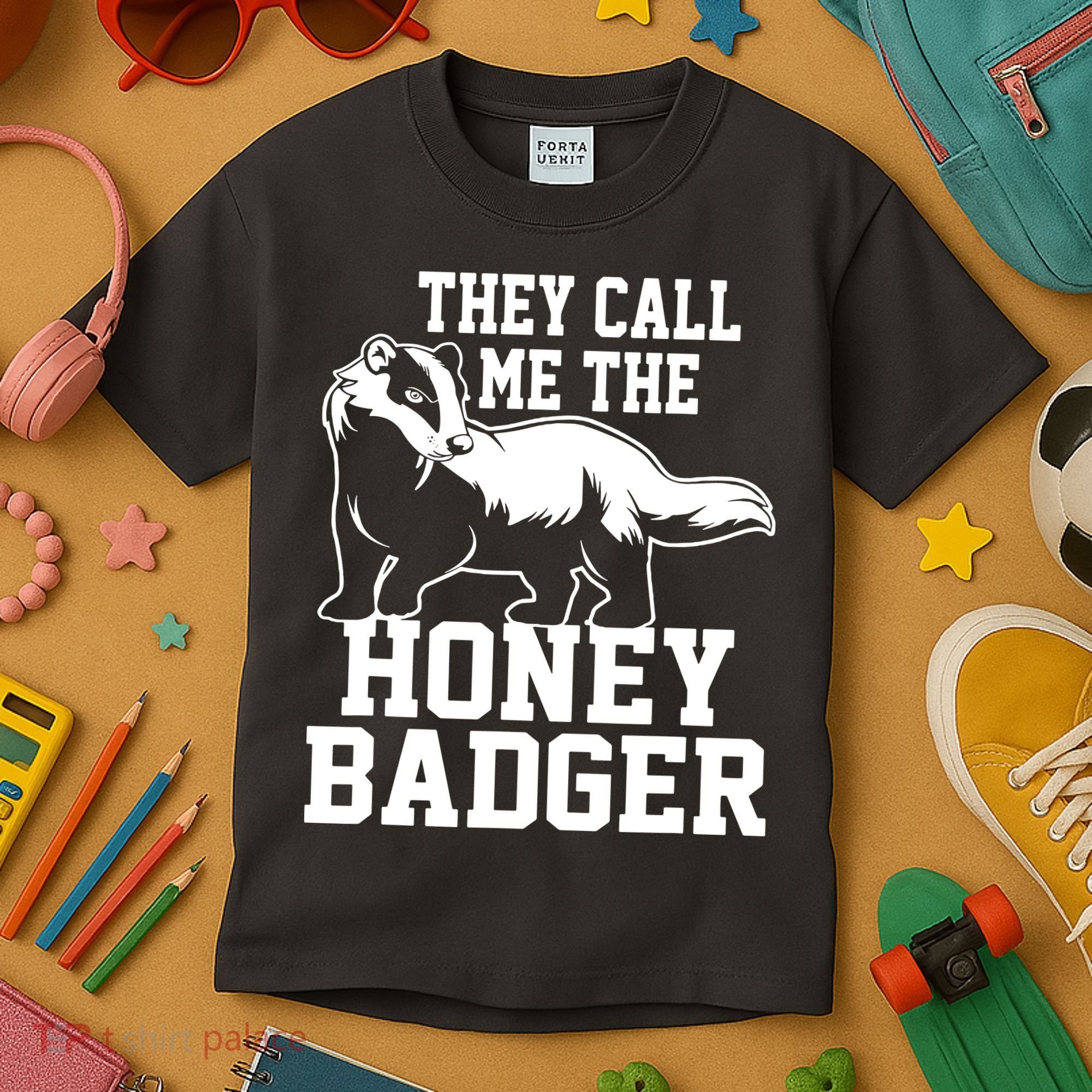 Honey Badger Dont Team Marten Kids T-Shirt