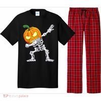 Halloween Boys Dabbing Skeleton Scary Pumpkin Jack O Lantern Pajama Set thumb 0