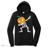 Halloween Boys Dabbing Skeleton Scary Pumpkin Jack O Lantern Women's Hoodie thumb 0