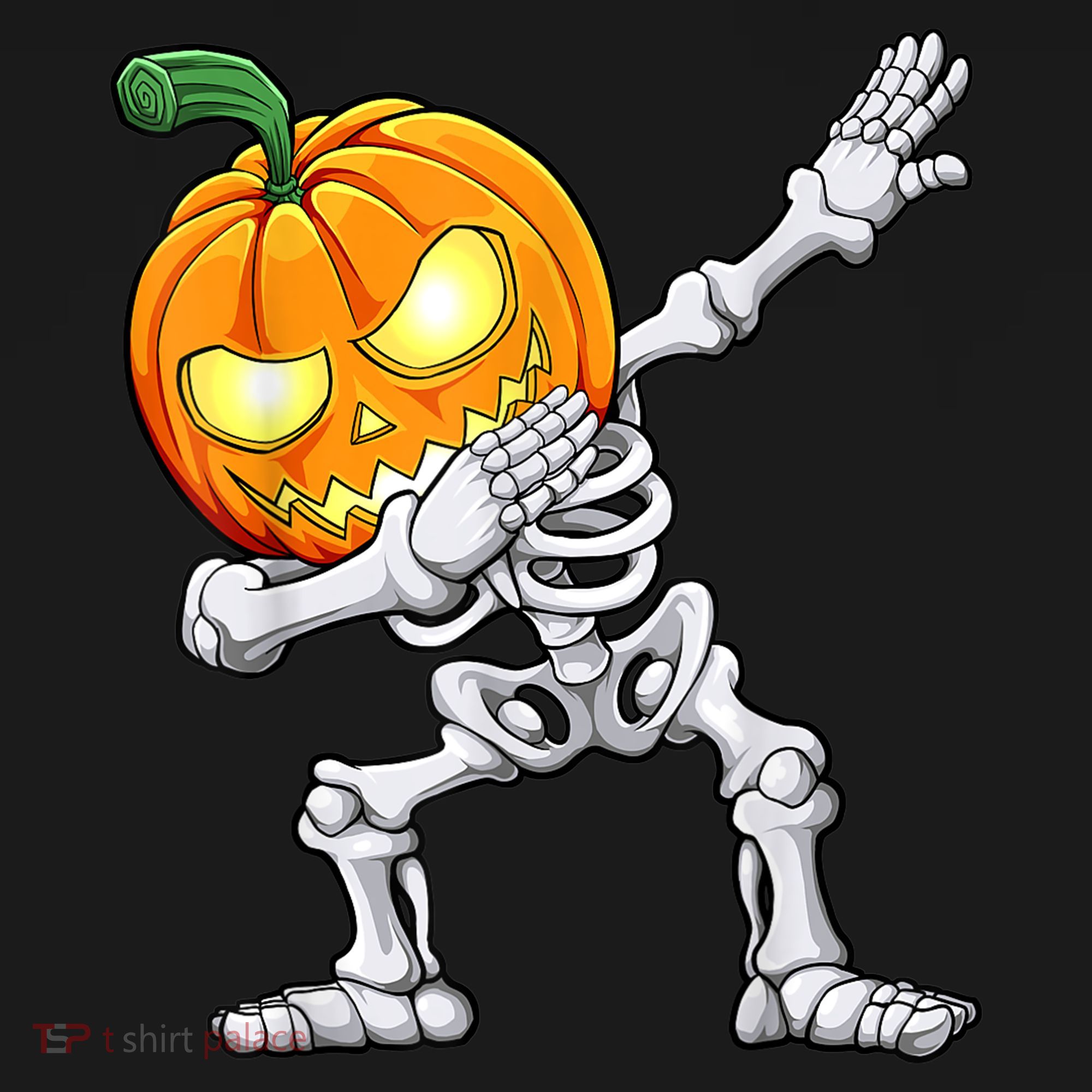 Halloween Boys Dabbing Skeleton Scary Pumpkin Jack O Lantern Mousepad