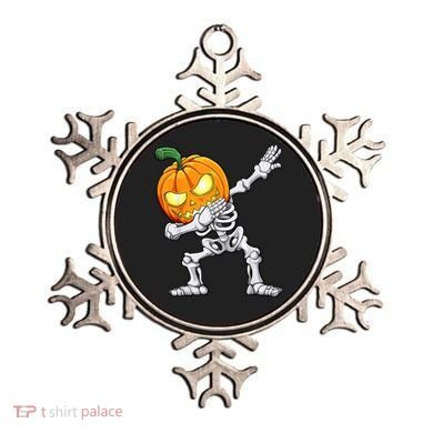Halloween Boys Dabbing Skeleton Scary Pumpkin Jack O Lantern Ornament