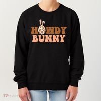 Howdy Bunny Easter Holiday Women's Sweatshirt thumb 0