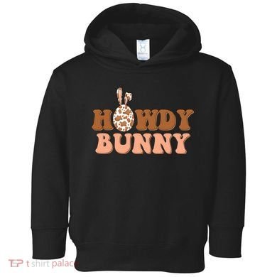 Howdy Bunny Easter Holiday Toddler Hoodie