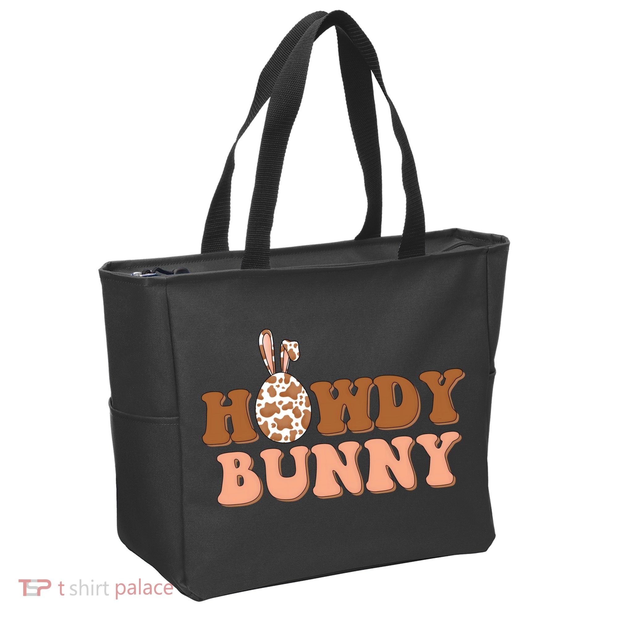 Howdy Bunny Easter Holiday Tote Bag