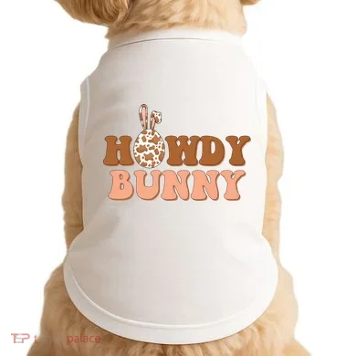 Howdy Bunny Easter Holiday Doggie Tank
