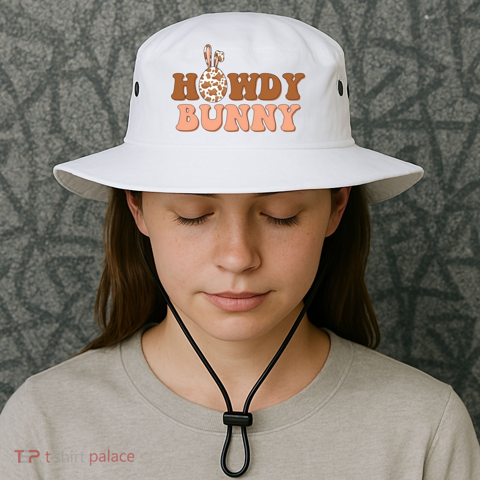 Howdy Bunny Easter Holiday Bucket Hat