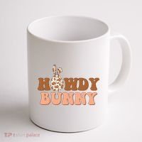 Howdy Bunny Easter Holiday Coffee Mug thumb 1