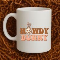 Howdy Bunny Easter Holiday Coffee Mug thumb 2