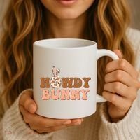 Howdy Bunny Easter Holiday Coffee Mug thumb 3