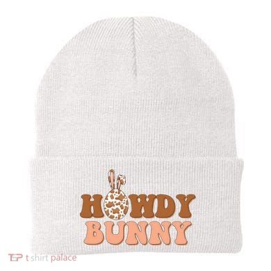 Howdy Bunny Easter Holiday Beanie