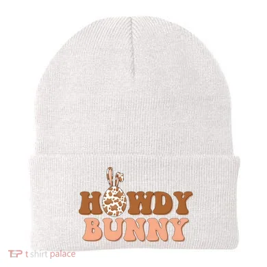 Howdy Bunny Easter Holiday Beanie