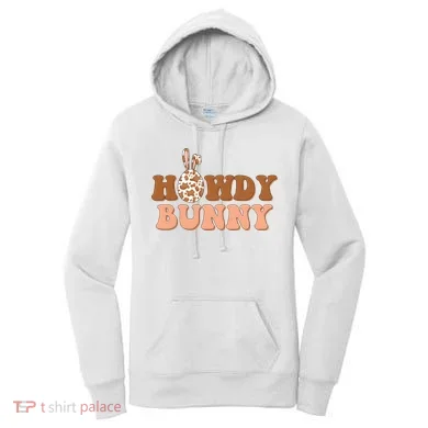 Howdy Bunny Easter Holiday Women's Hoodie