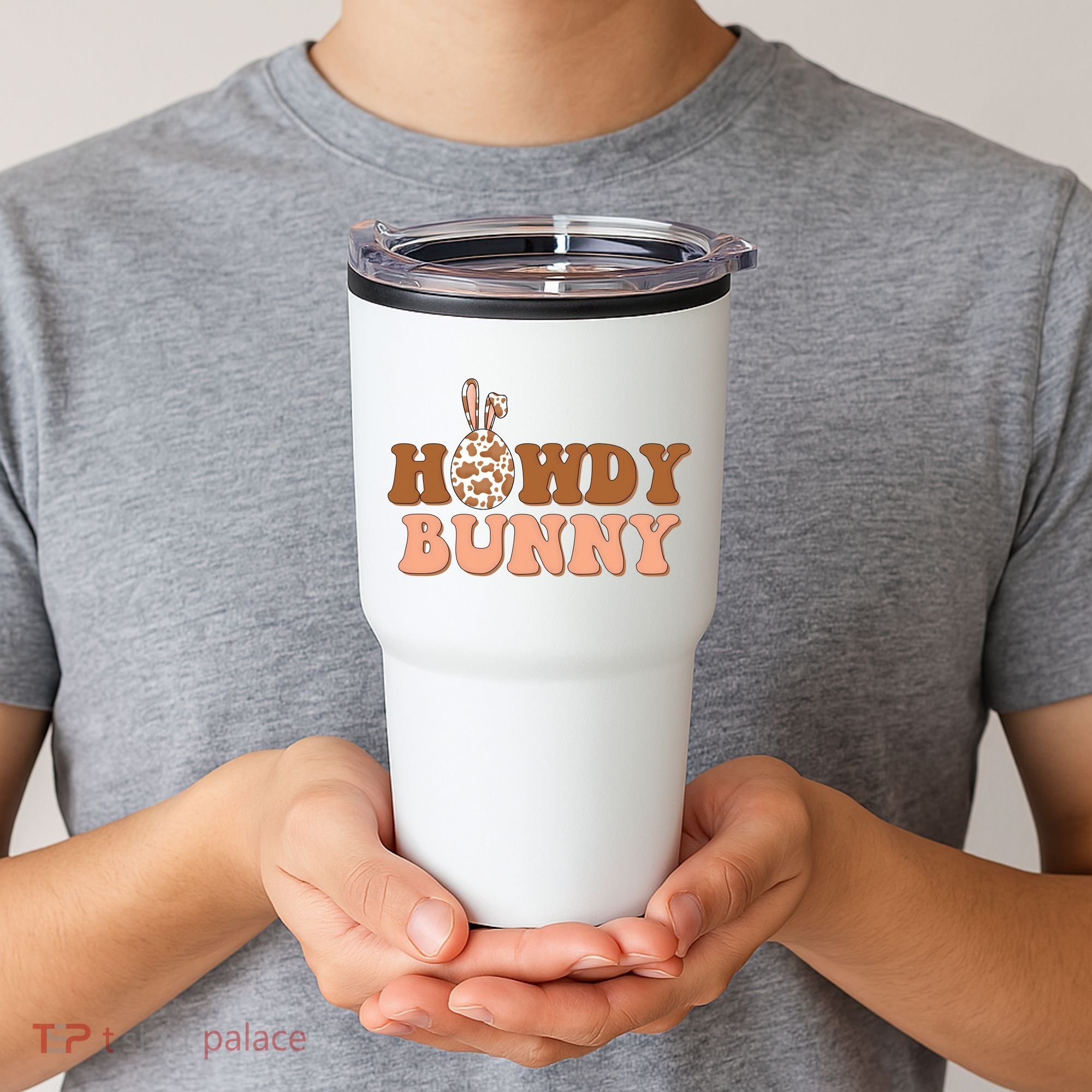 Howdy Bunny Easter Holiday Tumbler