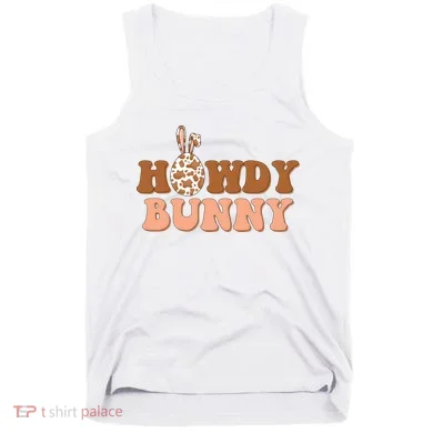 Howdy Bunny Easter Holiday Tank Top