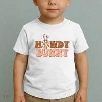 Howdy Bunny Easter Holiday Toddler T-Shirt thumb 2