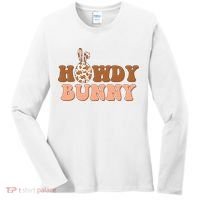 Howdy Bunny Easter Holiday Women's Long Sleeve Shirt thumb 0