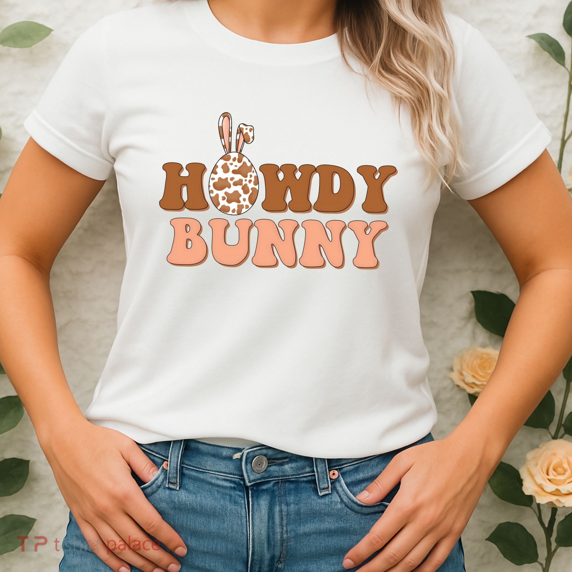 Howdy Bunny Easter Holiday Women's T-Shirt