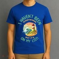 HavenT Been Everywhere But It’S On My List Travel Adventure Gift T-Shirt thumb 3