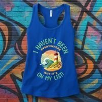 HavenT Been Everywhere But It’S On My List Travel Adventure Gift Women's Tank Top thumb 3