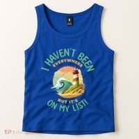 HavenT Been Everywhere But It’S On My List Travel Adventure Gift Tank Top thumb 2