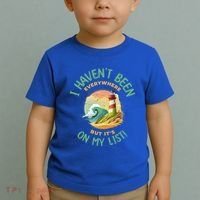 HavenT Been Everywhere But It’S On My List Travel Adventure Gift Toddler T-Shirt thumb 2